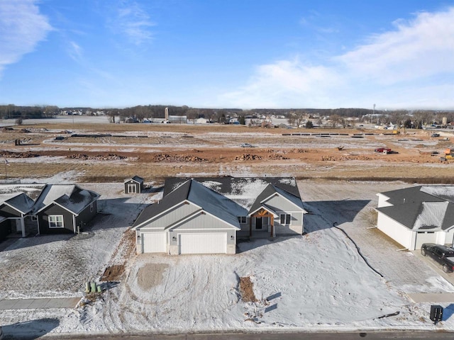 aerial view featuring a residential view