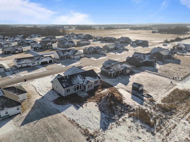 bird's eye view featuring a residential view