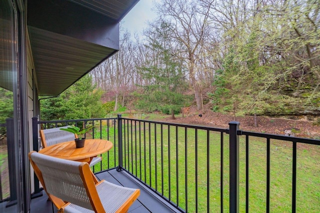 view of balcony