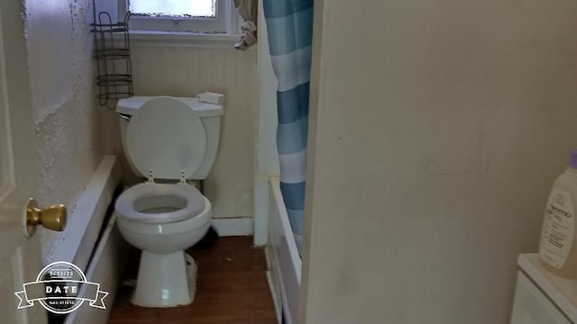 2331 S 15th St, Milwaukee, WI 53215 - full bath with toilet and wood finished floors