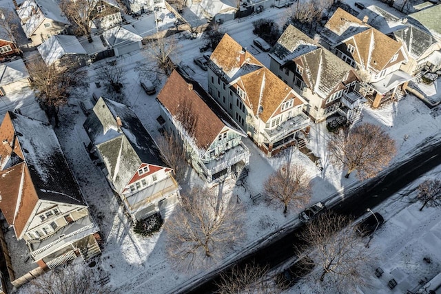 aerial view featuring a residential view