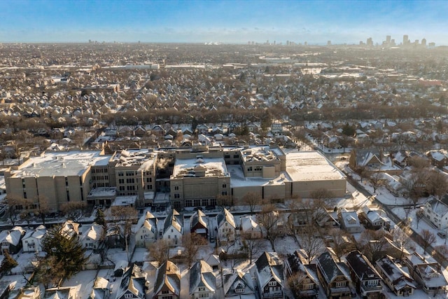 bird's eye view featuring a residential view