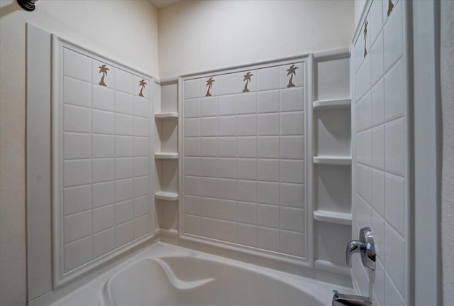full bathroom featuring tub / shower combination