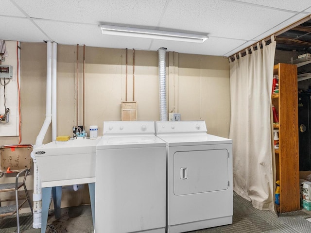 laundry area featuring laundry area and separate washer and dryer