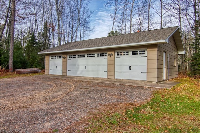 23310 Clam Lake Rd, Clam Lake, WI 54517 - view of detached garage