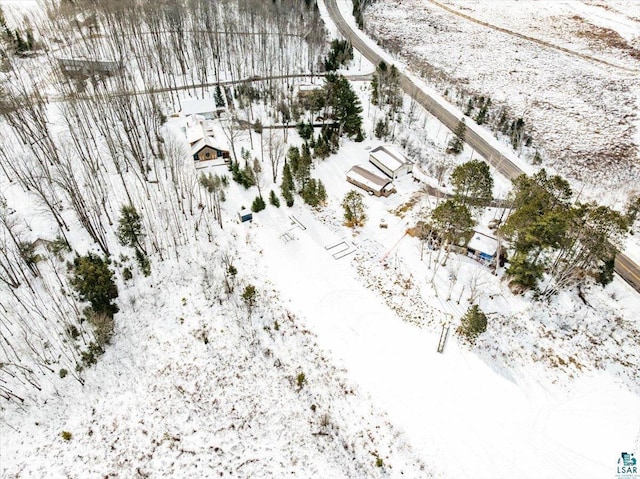 43240 County Highway D, Cable, WI 54821 - view of snowy aerial view