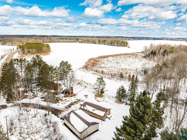 43240 County Highway D, Cable, WI 54821 - view of snowy aerial view