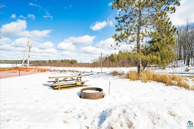 43240 County Highway D, Cable, WI 54821 - view of yard layered in snow