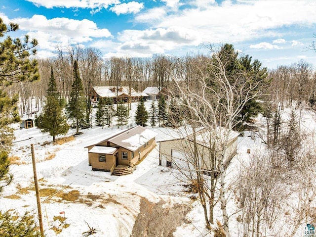 43240 County Highway D, Cable, WI 54821 - view of snowy aerial view
