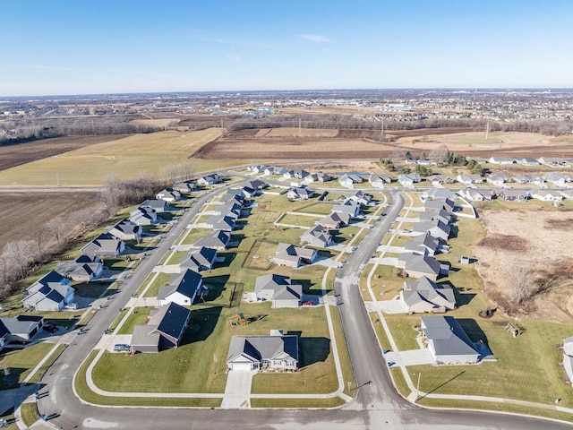 bird's eye view featuring a residential view