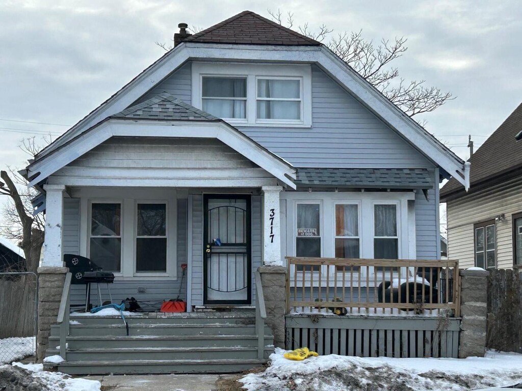 3717 N 27th St, Milwaukee, WI 53216 - bungalow with a chimney and roof with shingles