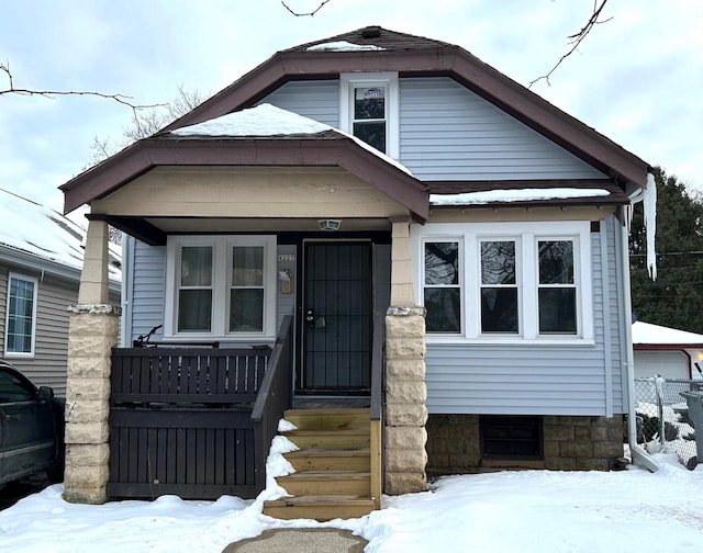 view of bungalow-style house