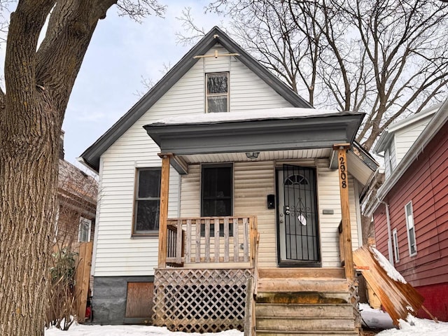 view of front of home