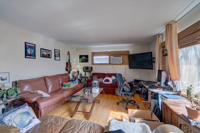 living room featuring wood finished floors