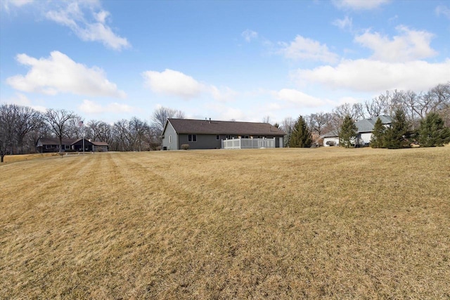 exterior space featuring a yard