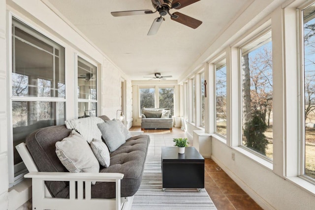 view of sunroom / solarium