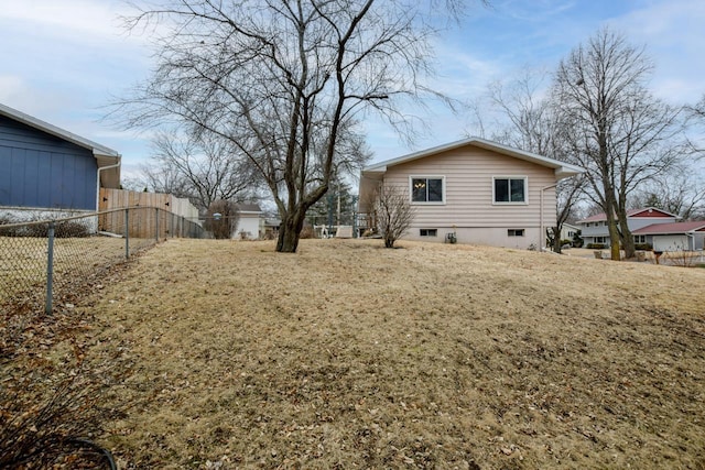 exterior space with fence