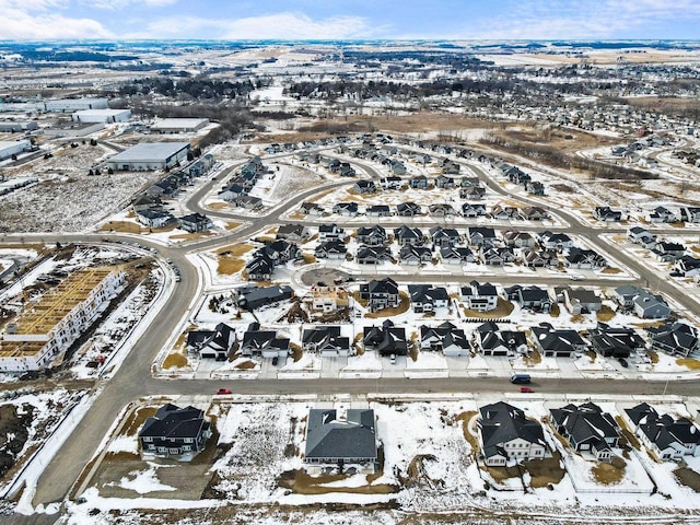 bird's eye view featuring a residential view