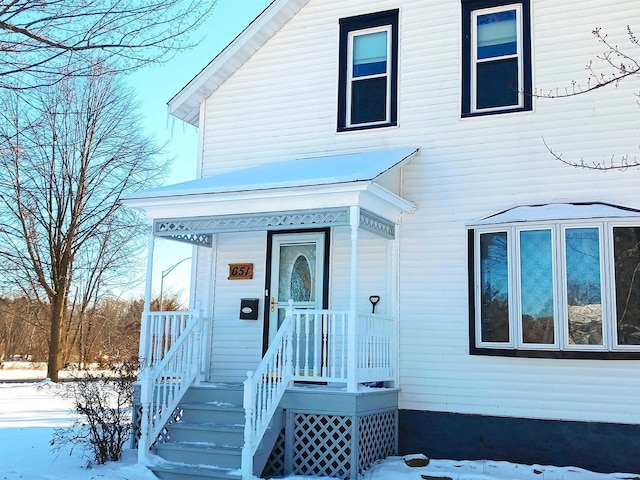 view of front of home