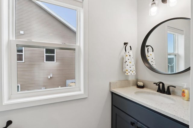 bathroom with vanity