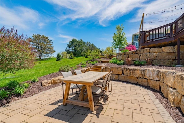 view of patio / terrace with outdoor dining area