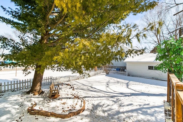 355 W Mill St, Columbus, WI 53925 - view of yard layered in snow