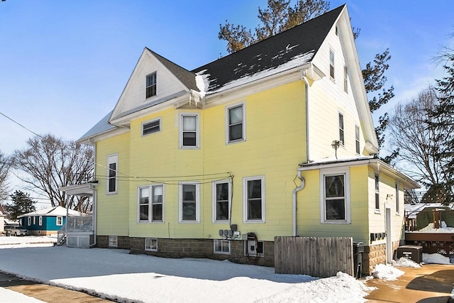 355 W Mill St, Columbus, WI 53925 - view of snow covered rear of property