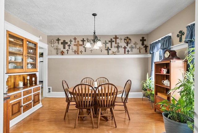 355 W Mill St, Columbus, WI 53925 - dining room with a chandelier and light wood-style floors