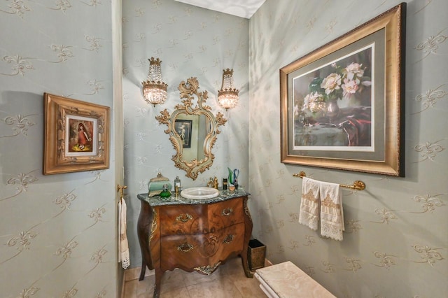 bathroom featuring vanity