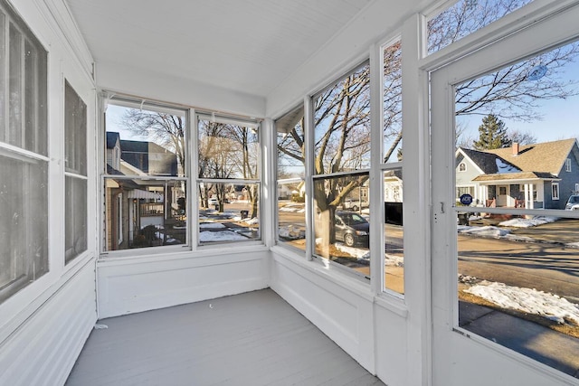 view of sunroom