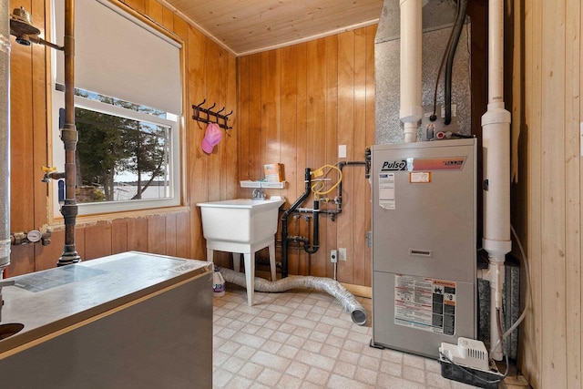 utility room with a sink