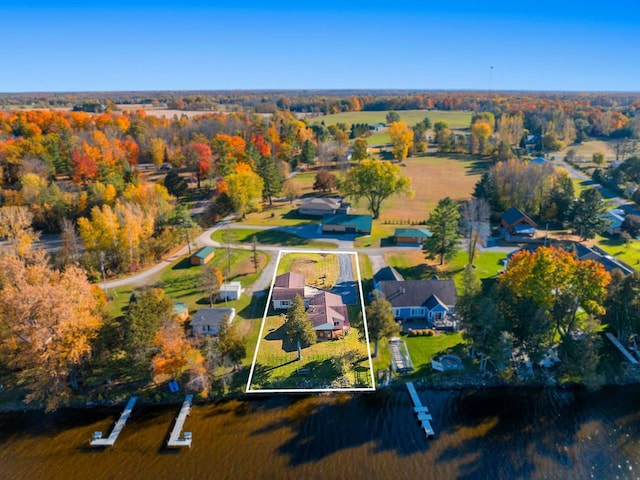 bird's eye view with a residential view