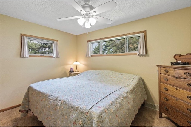 115 Pine Crest Rd, Balsam Lake, WI 54810 - bedroom with carpet floors, a textured ceiling, and baseboards