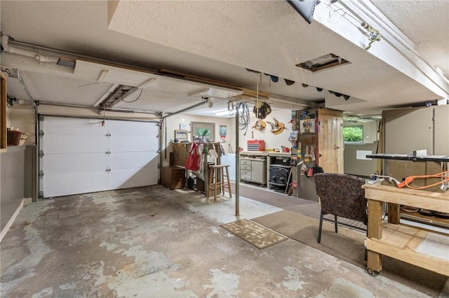 115 Pine Crest Rd, Balsam Lake, WI 54810 - garage featuring a workshop area