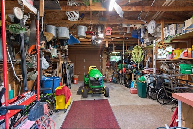 115 Pine Crest Rd, Balsam Lake, WI 54810 - storage area with a garage