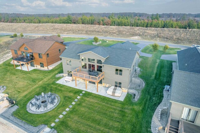 N8791 Lake Cabin Dr, New Lisbon, WI 53950 - drone / aerial view