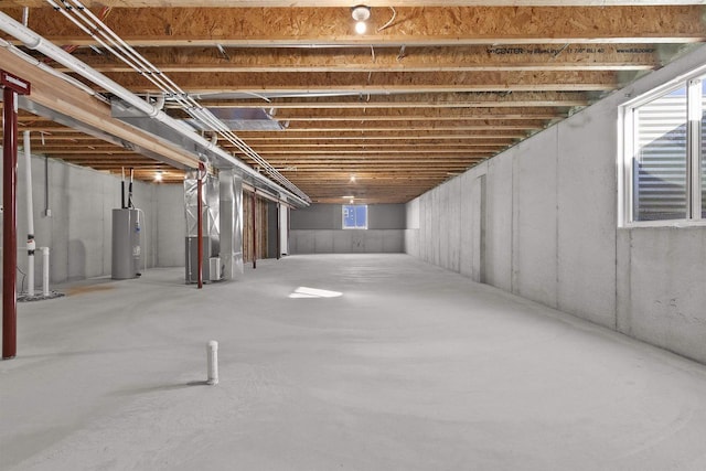 3752 Westpoint Rd, Suamico, WI 54313 - basement with electric water heater and heating unit