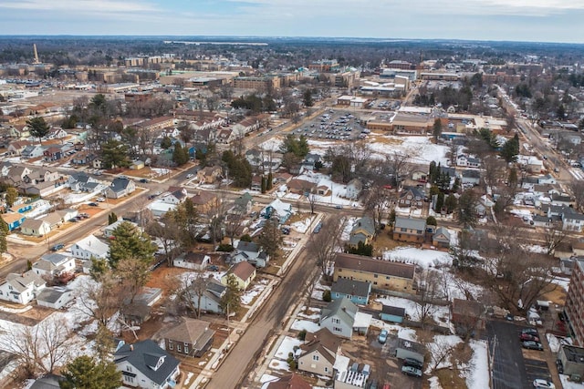 aerial view featuring a residential view