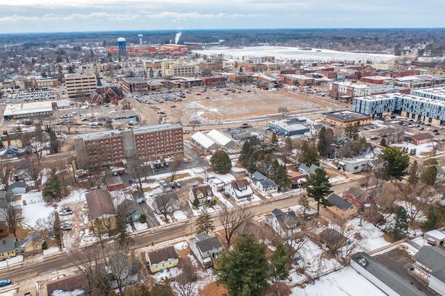 bird's eye view featuring a view of city