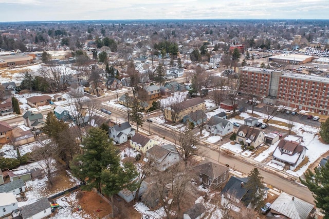 bird's eye view featuring a residential view