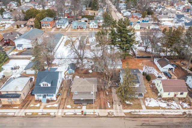 bird's eye view with a residential view