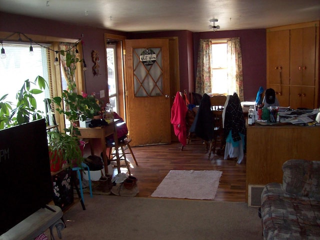 1002 Adams St, Portage, WI 53901 - dining area with wood finished floors
