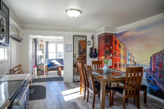 dining room featuring wood finished floors