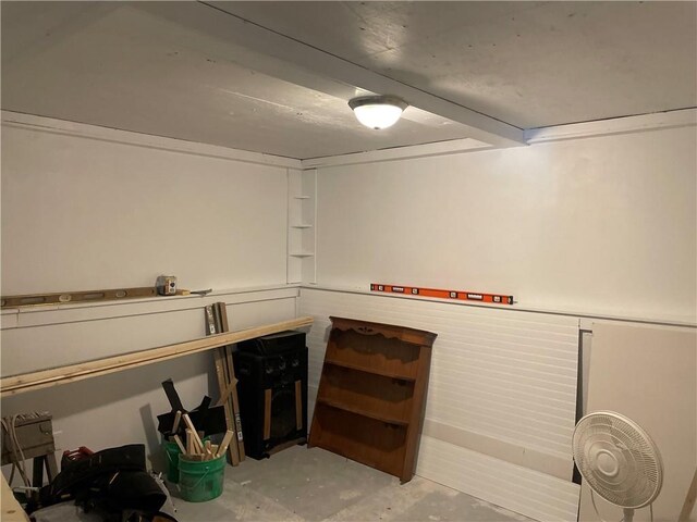 155 Zach St, Glidden, WI 54527 - interior space with unfinished concrete floors