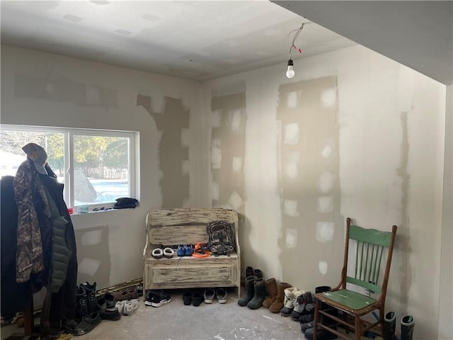 155 Zach St, Glidden, WI 54527 - interior space featuring unfinished concrete flooring