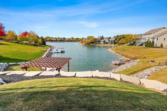 property view of water