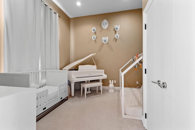 game room featuring baseboards