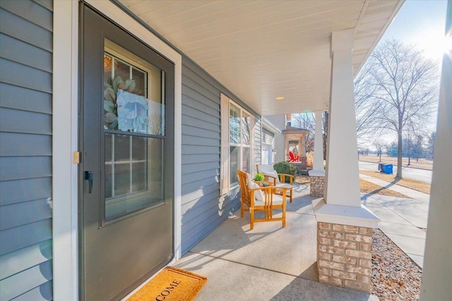 view of patio / terrace with covered porch