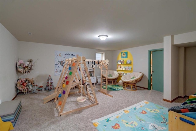 playroom featuring carpet