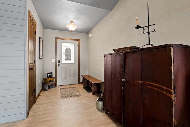 interior space with light wood-type flooring